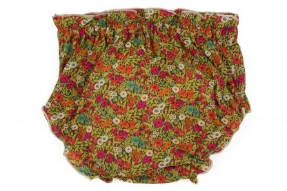 Vista trasera culotte liberty flores colores